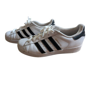 Adidas Womens Superstar C77153 White Casual Shoes Sneakers Size 7